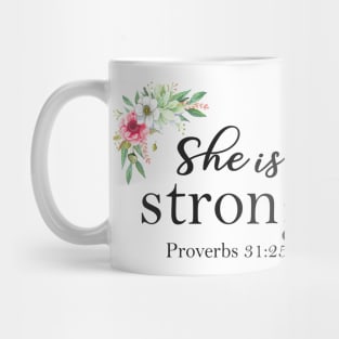 She is strong Mug